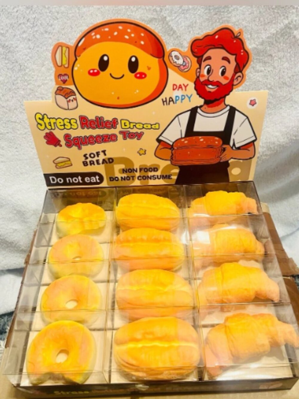 Stress Relief Bread Squishies Butter Scented Choose your Fav Bread, 1 per Order